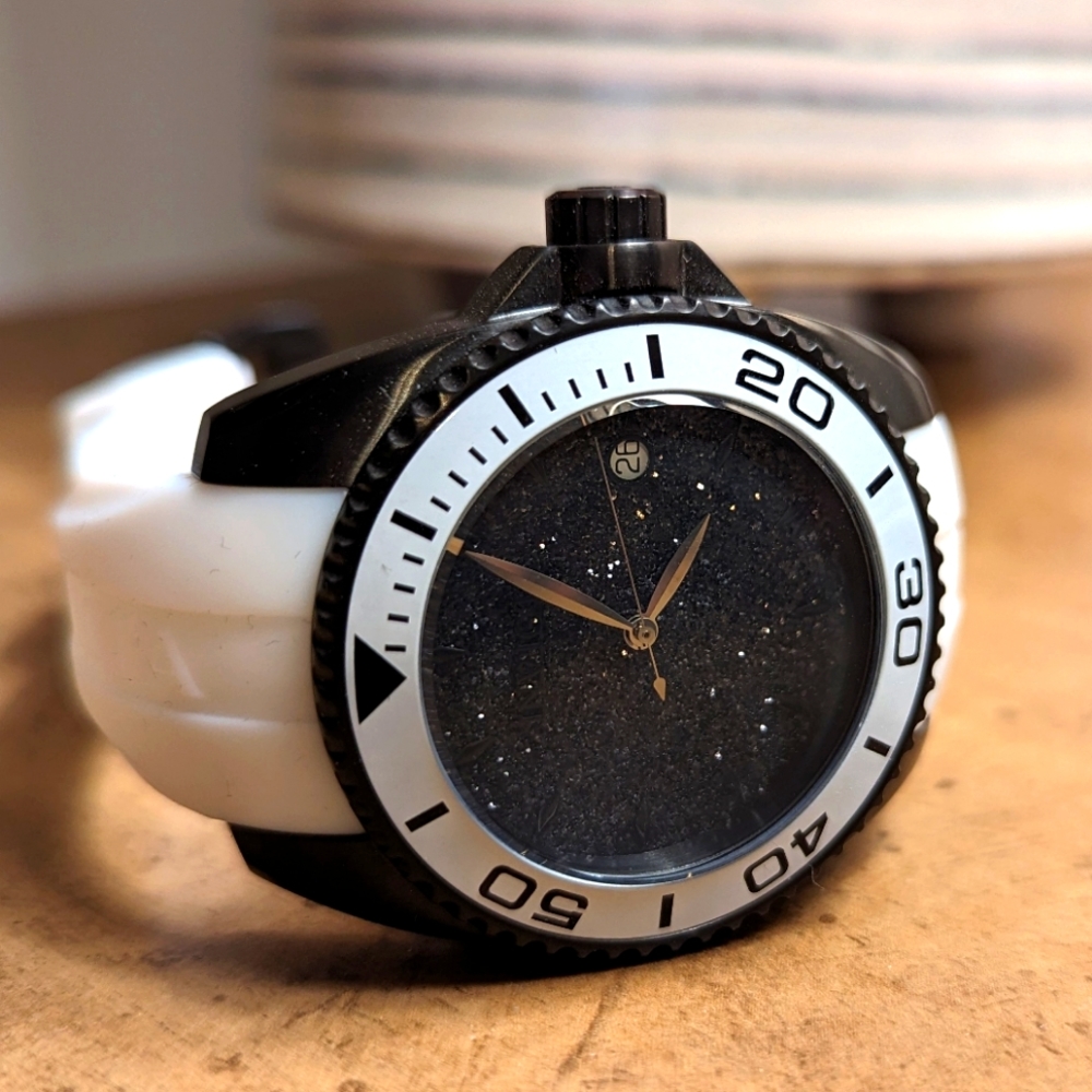 Invicta Black and White Sporty Dive Watch